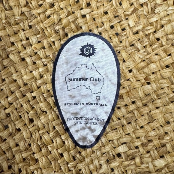Summer Club Straw Hat Size L/XL Australian Sun Protection Head Head Head EUC - Picture 7 of 8